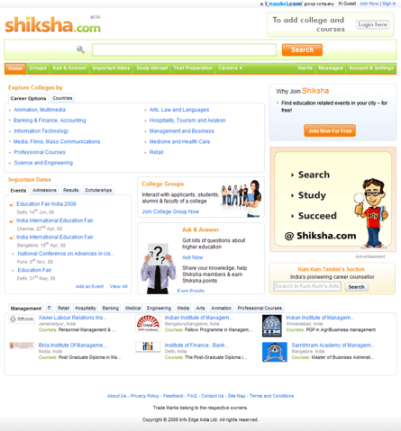 Shiksha.com home page Shiksha.com home page
