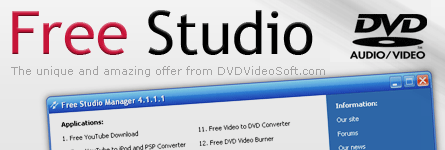Free Studio, suite of free audio and video tools