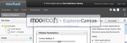 MochaUI - A Web Application User Interface Library MochaUI - A Web Application User Interface Library