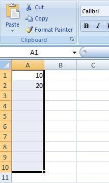 Excel Series Step 1
