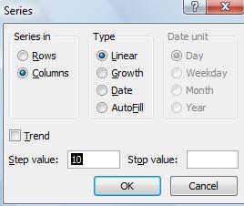 Excel Series Step 2