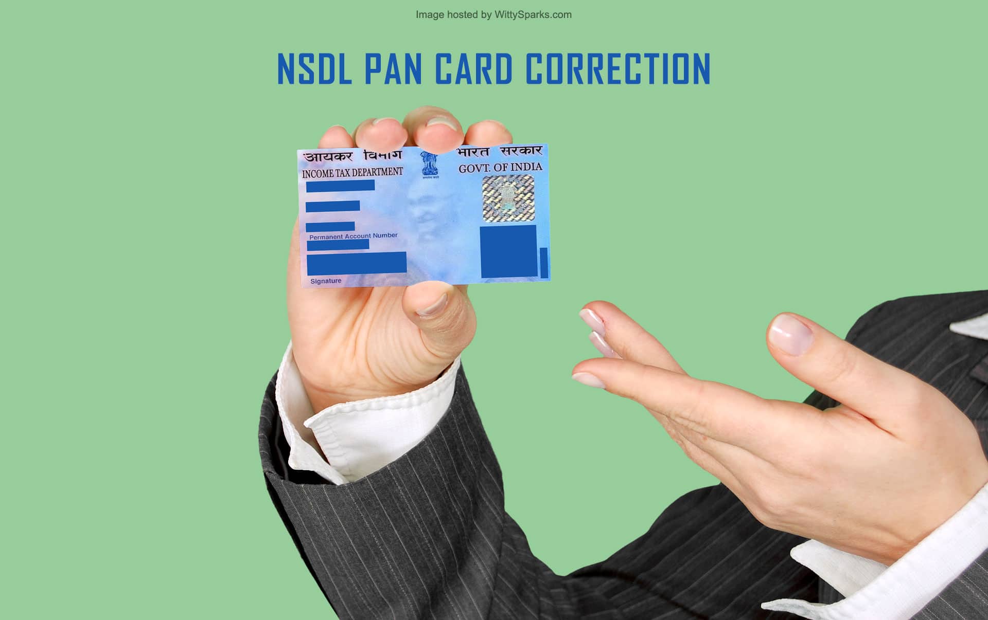 utiitsl nsdl pan card corrections